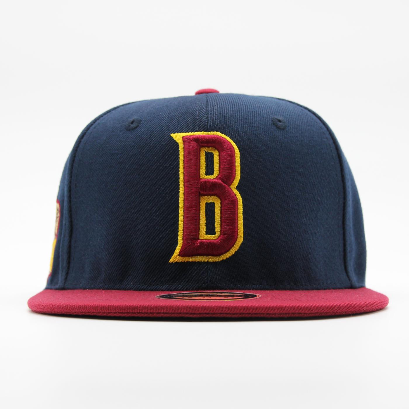 Naughty League Boston Beaver Hunters Letter Logo fitted navy/mar - Shop-Tetuan