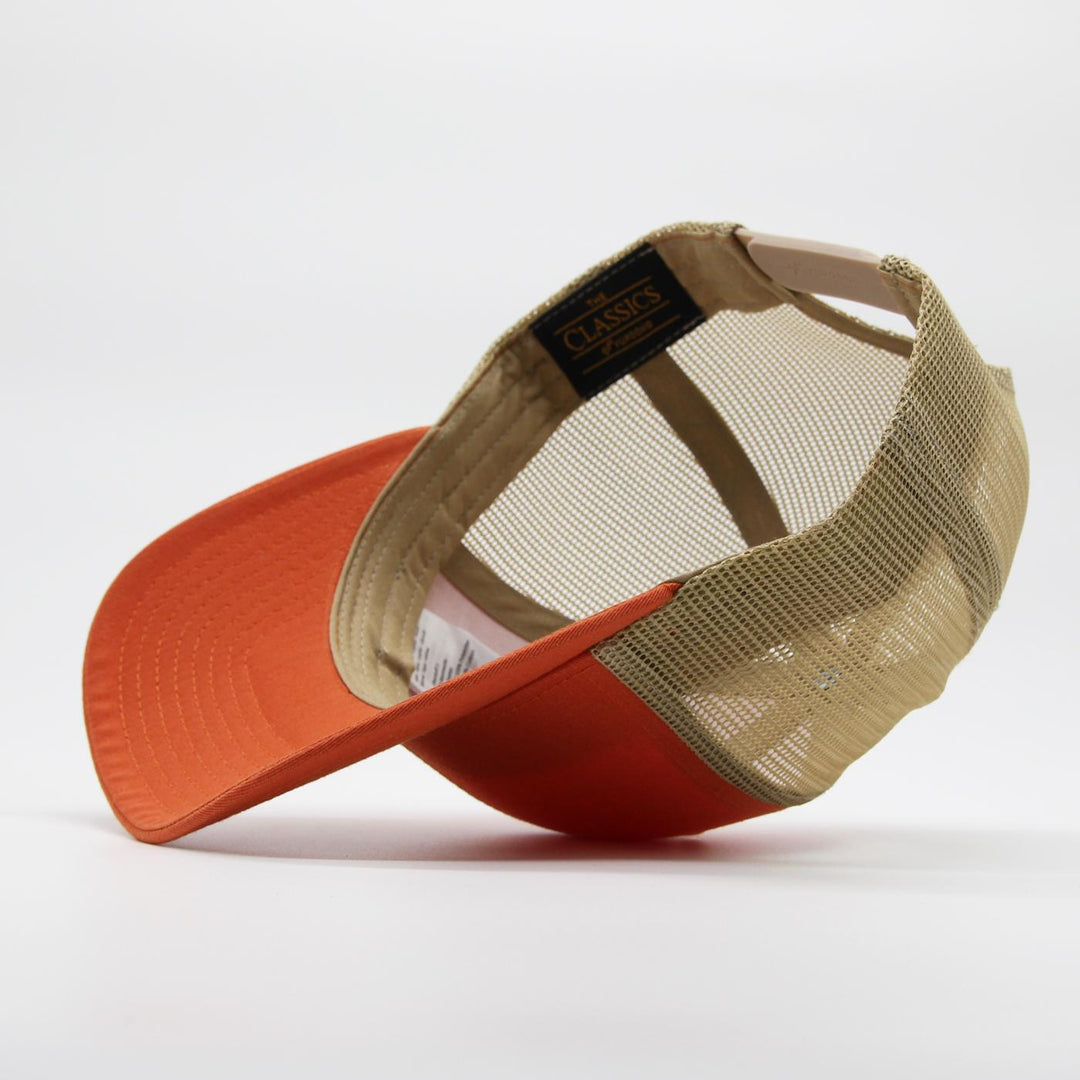 The Classics Yupoong Retro 2-tone trucker cap rustic orange/khaki - Shop-Tetuan