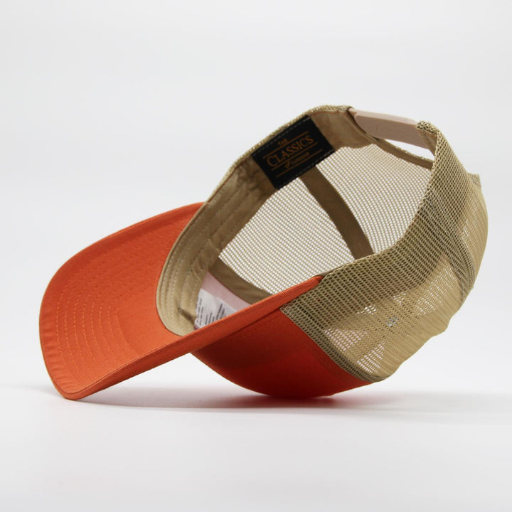 The Classics Yupoong Retro 2-tone trucker cap rustic orange/khaki - Shop-Tetuan