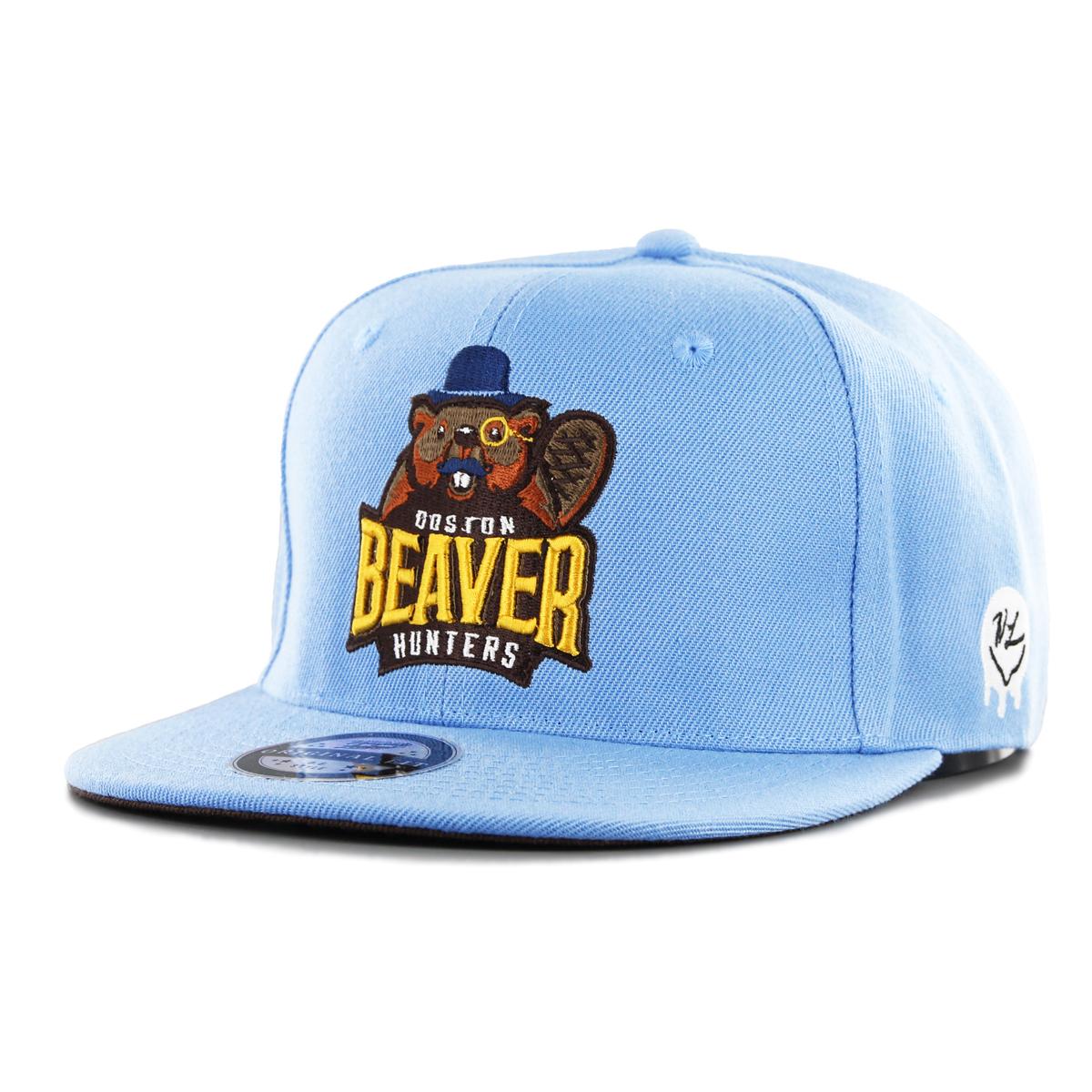 Naughty League Boston Beaver Hunters Fitted baby blue - Shop-Tetuan
