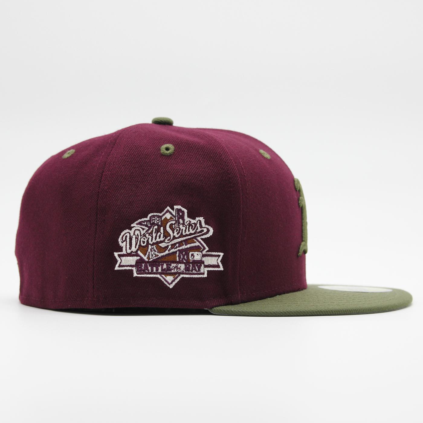 New Era MLB World Series Trail Mix 59Fifty O Athletics maroon/olive - Shop-Tetuan