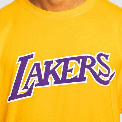 Mitchell & Ness Worn Logo tee LA Lakers yellow - Shop-Tetuan