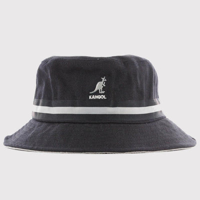 Kangol Stripe Lahinch bucket hat black - Shop-Tetuan