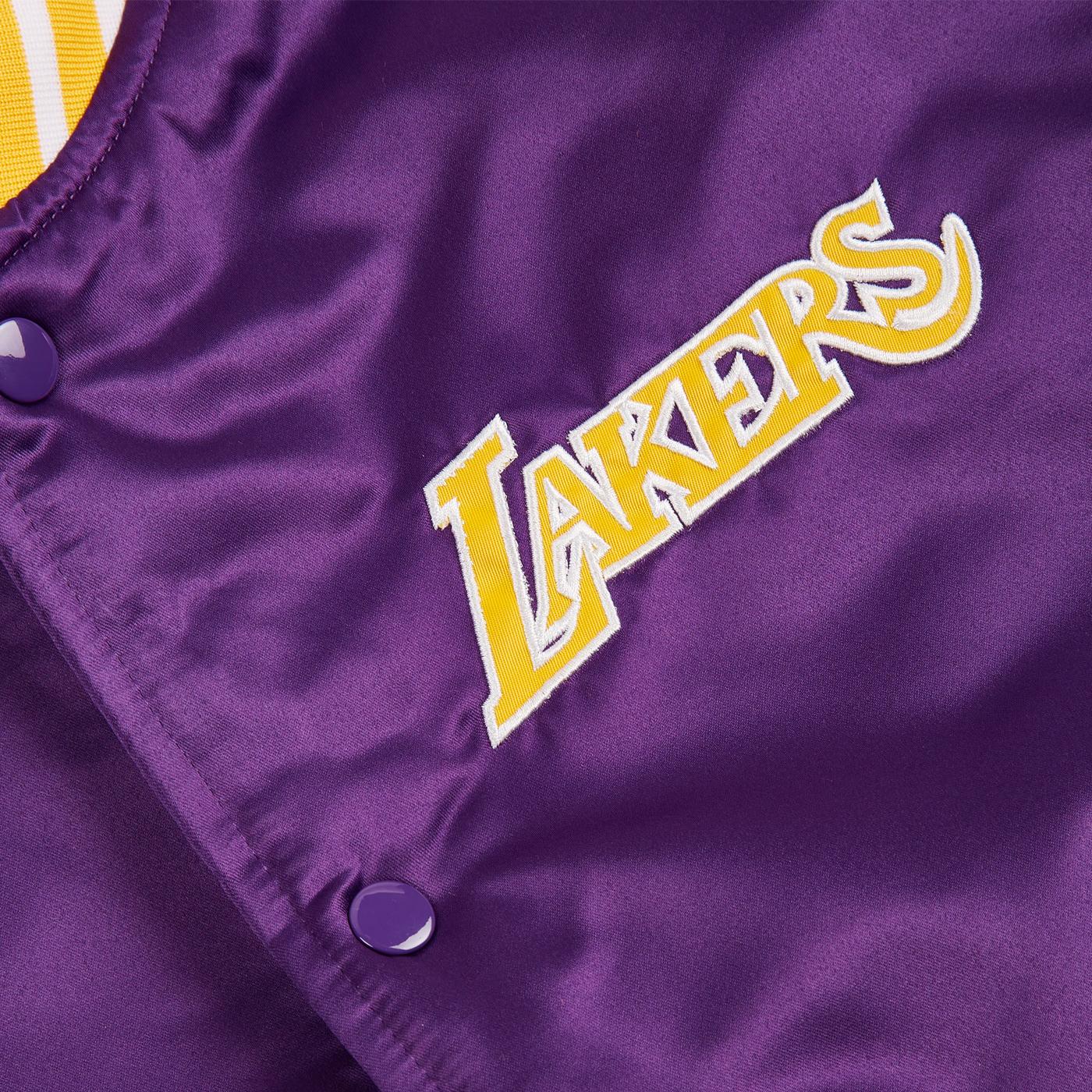 Mitchell & Ness NBA Heavyweight Satin jacket LA Lakers purple - Shop-Tetuan