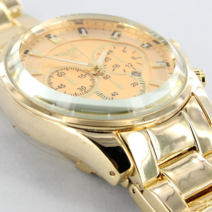 NY London metal bracelet watch gold - Shop-Tetuan