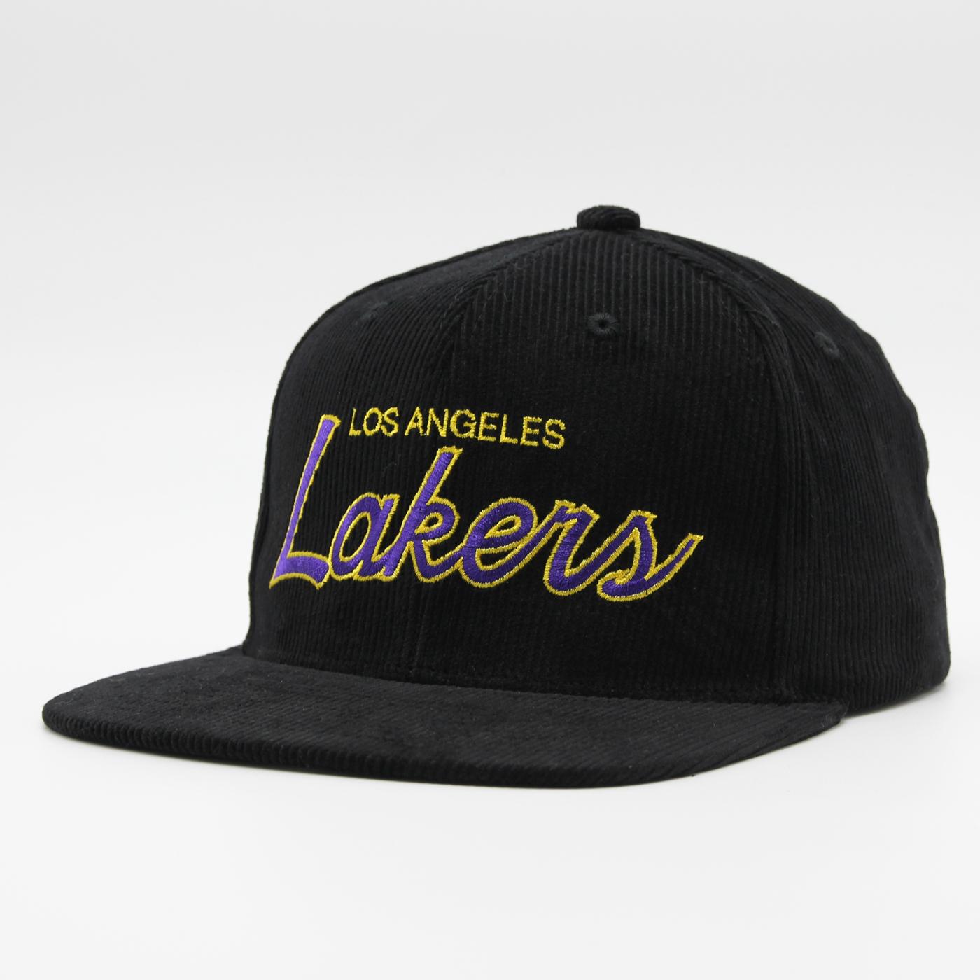 Mitchell & Ness NBA Cord Script snapback HWC LA Lakers black