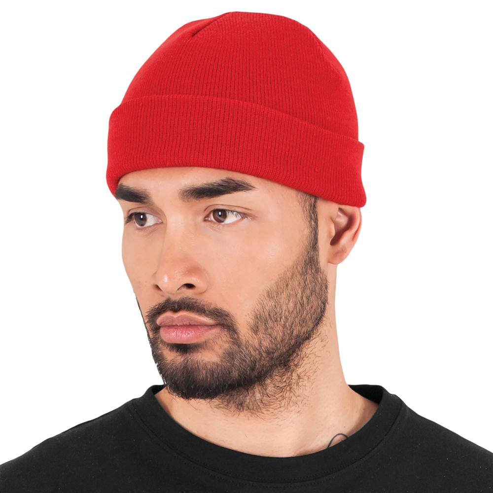 Yupoong heavyweight beanie red - Shop-Tetuan