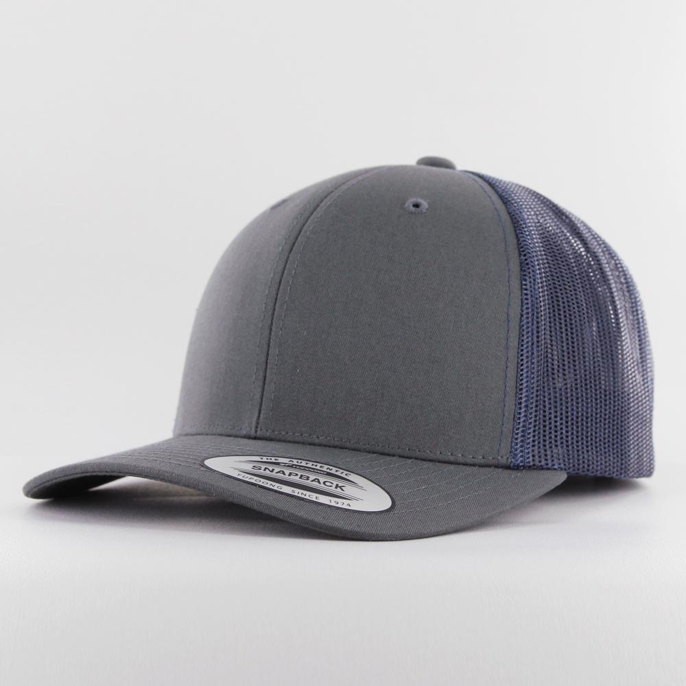 The Classics Yupoong Retro trucker 2-tone cap charcoal/navy - Shop-Tetuan