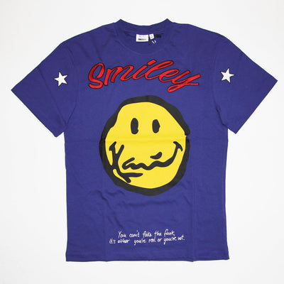 Karl Kani Signature Smiley Print tee navy - Shop-Tetuan