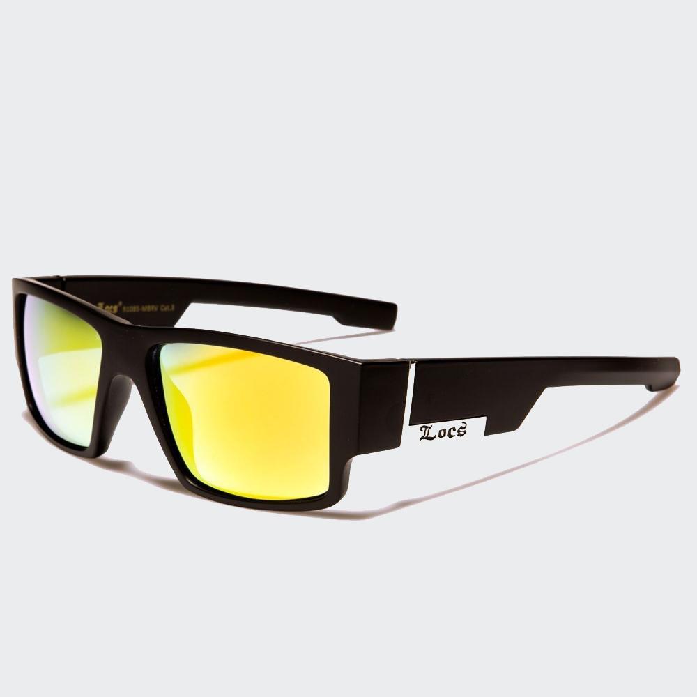 Locs Square Unisex Sunglasses matt blk/yel - Shop-Tetuan