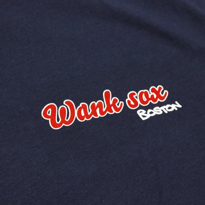 Naughty League Boston Wank Sox Logo tee navy - Shop-Tetuan