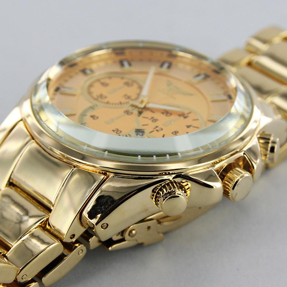 NY London metal bracelet watch gold - Shop-Tetuan