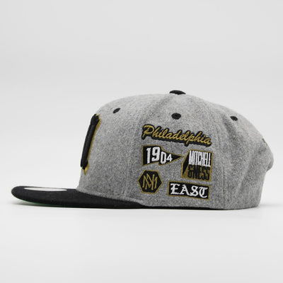 Mitchell & Ness Melton Patch snapback Branded grey