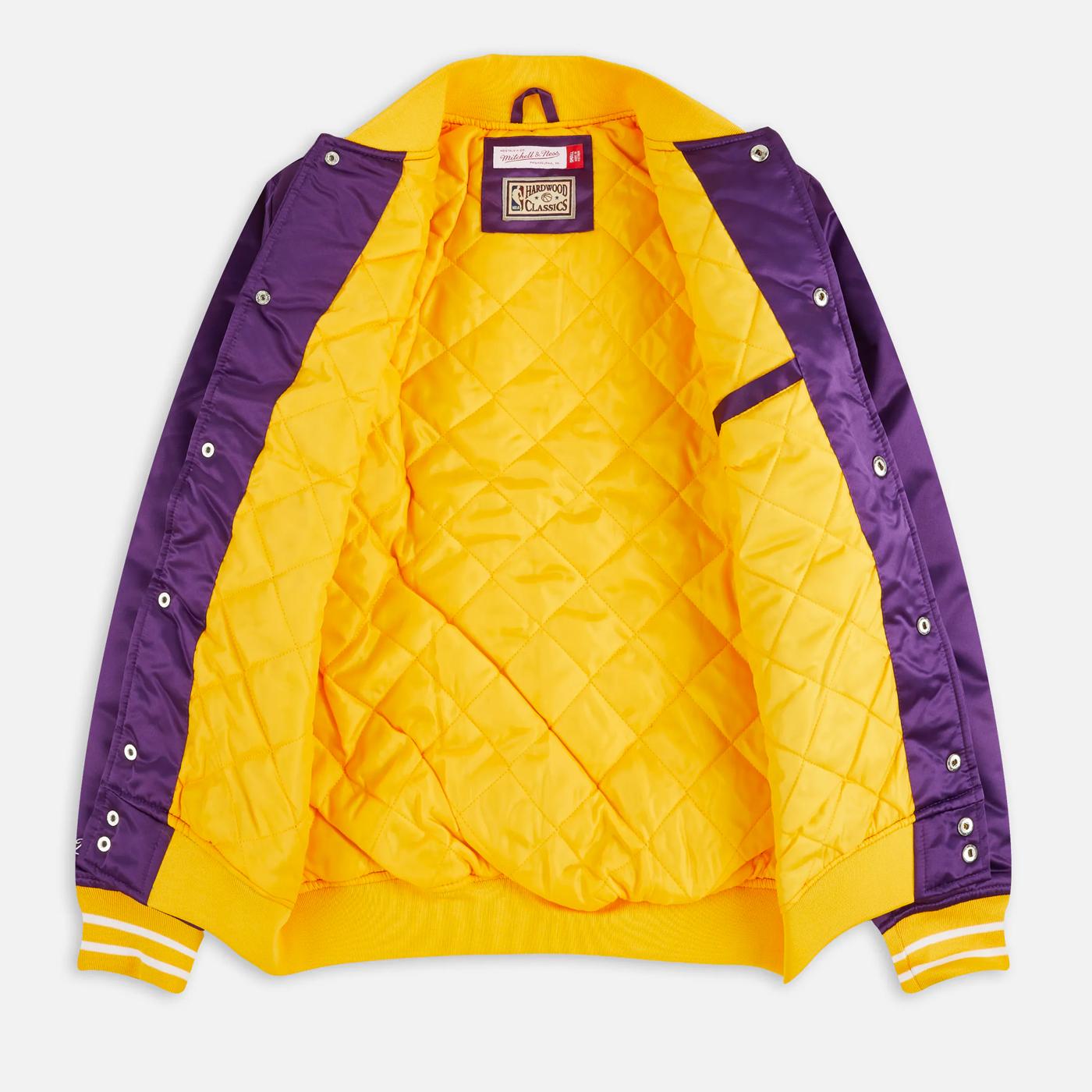 Mitchell & Ness NBA Heavyweight Satin jacket LA Lakers purple - Shop-Tetuan