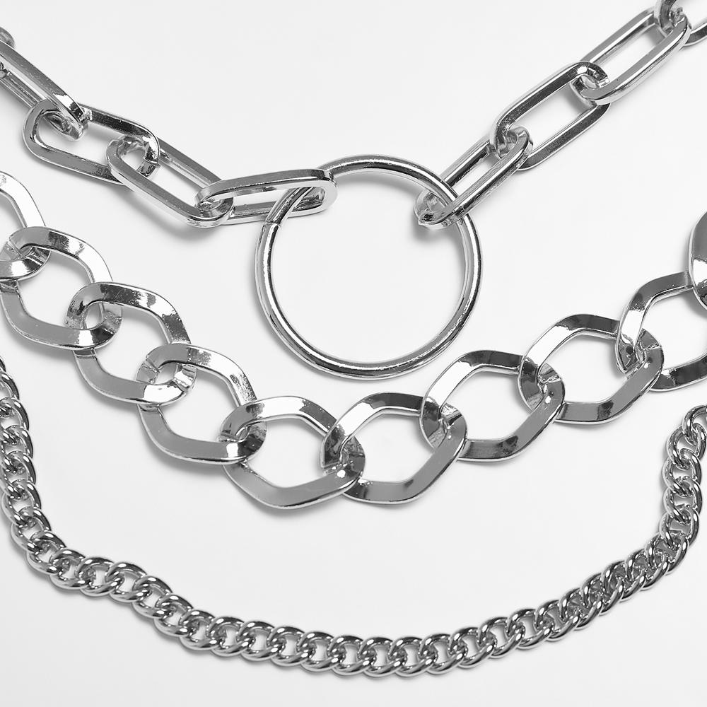Urban Classics Ring Layering Necklace silver