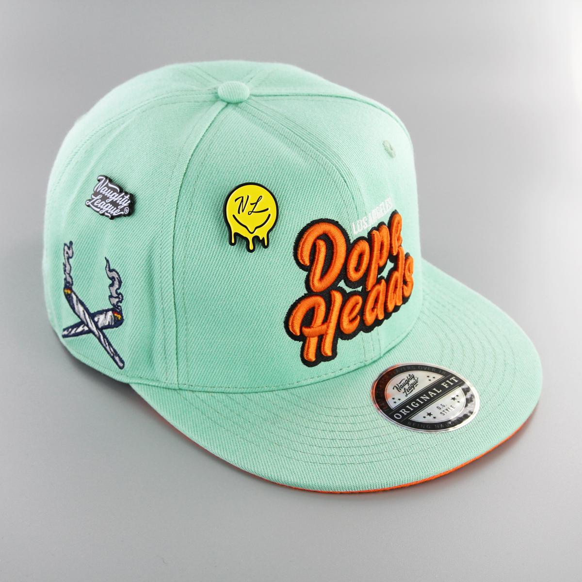 Naughty League Los Angeles Dope Heads fitted aqua - Shop-Tetuan